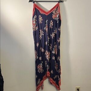 Xhilaration Navy Blue Floral Dress